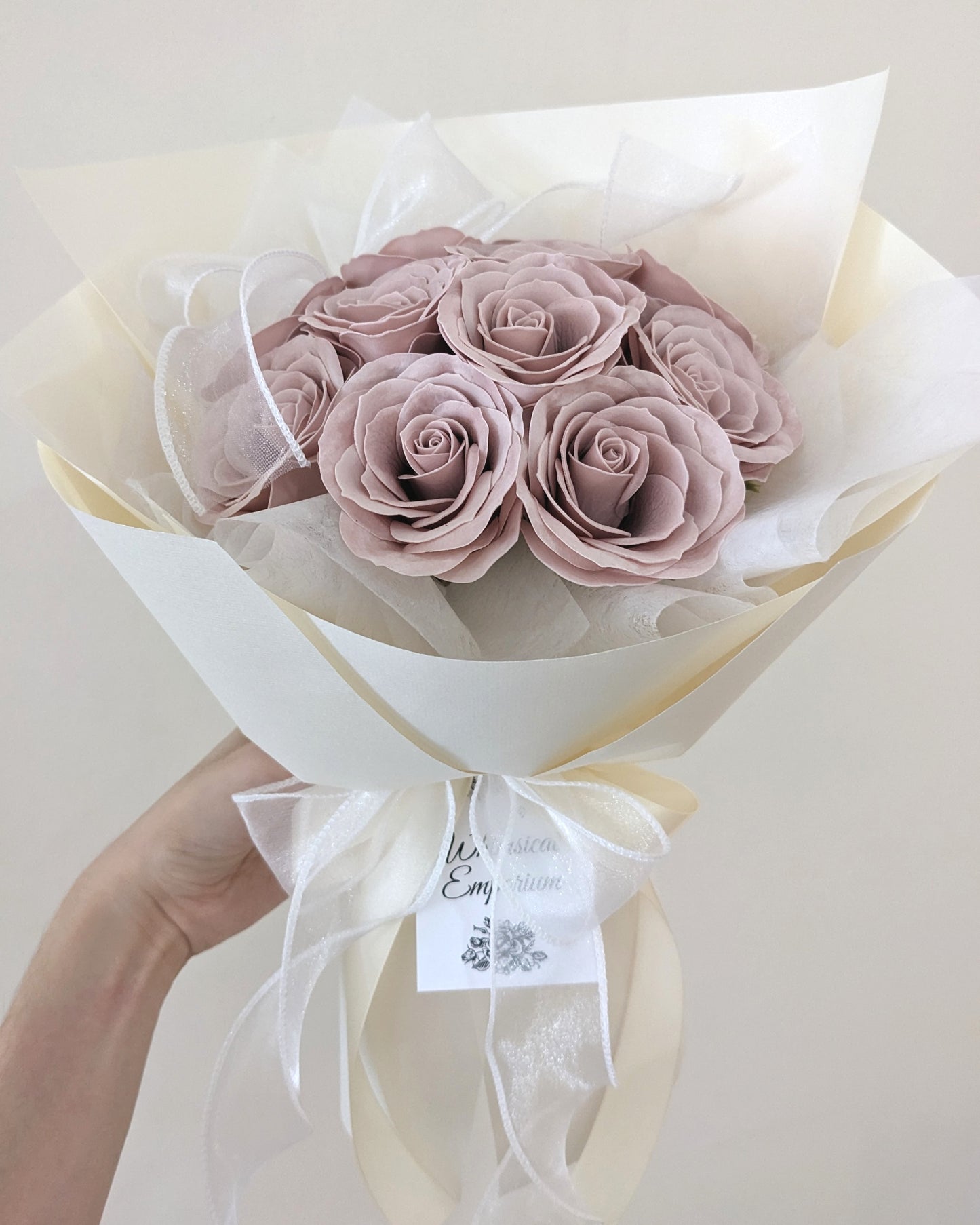 Cappuccino Soap Flower Bouquet, Singapore Florist