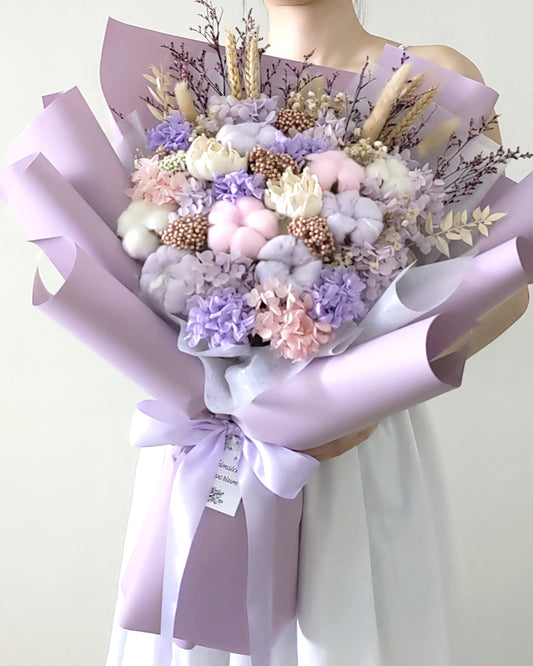 Large Preserved Hydrangea Bouquet (Dried & Preserved Flowers)