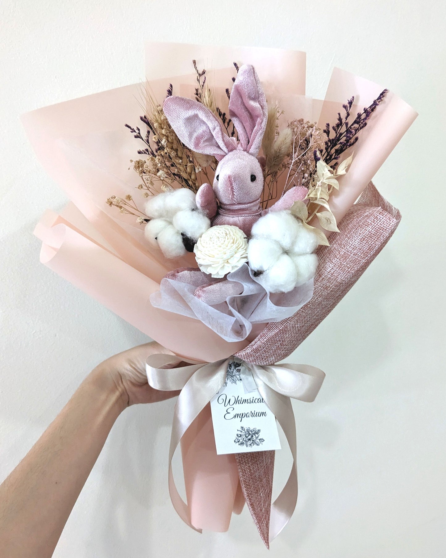 Rabbit Dried & Preserved Flower Bouquet, Singapore Florist