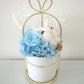 Blue Dried and Preserved Flowers Bloom Box Singapore Florist