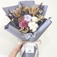 Valentine's-Purple Dried & Preserved Flowers Bouquet, Singapore Florist