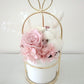 Pink Dried and Preserved Flowers Bloom Box Singapore Florist