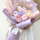 Pink-purple dried & preserved flowers bouquet, singapore florist
